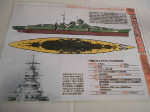 カラー艦型図　ドイツ海軍　戦艦ビスマルク