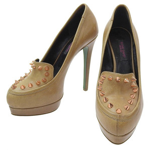 ルーシー デイビス RUTHIE DAVIS レザー ハイヒール パンプス レディース ベージュ size36 M03208