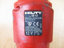 【ジャンク】 HILTI ヒルティ 充電式 ドリルドライバ SB12 12V バッテリー 充電器 ケース ビット 電動工具 コードレス_画像10