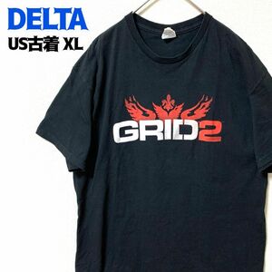 US古着 DELTA 半袖Tシャツ グラッド2 レーシングゲーム プリントロゴ ゆるだぼ ヴィンテージ 