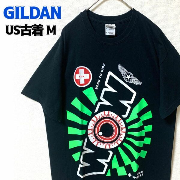 US古着 GILDAN ギルダン 半袖Tシャツ プリントTシャツ ヴィンテージ 