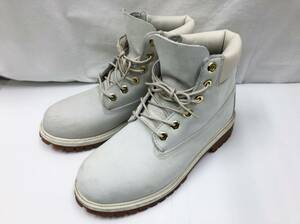 Timberland 6インチ プレミアム ブーツ US6 24cm ホワイト レディース A19FH ティンバーランド 23041901