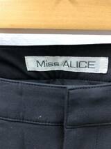 Miss ALICE スラックスパンツ サイド プリーツ レディース サイズ1 ブラック ミスアリス 23042601_画像3