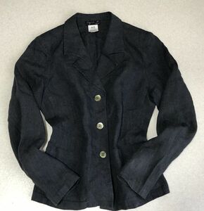 * Kiyoshi .. flax 100%* Agnes *.-* jacket size 40 made in Japan lipi profit less 6 N object out .