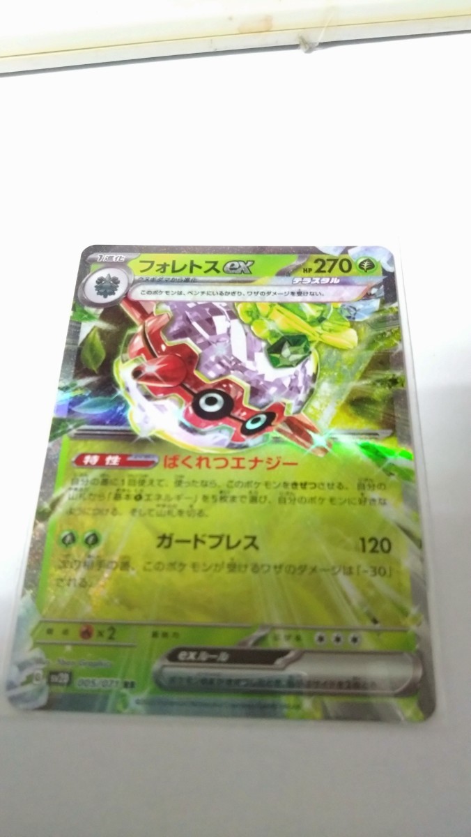フォレトス　ex RR クレイバースト　ポケモンカード　ポケカ