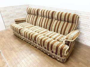  beautiful goods ma Lien high class sofa 3 seater . sofa cloth made living reception total pattern retro antique (.031)