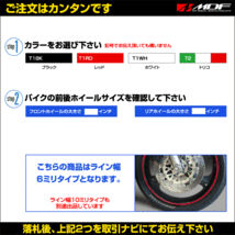 【エムディーエフ オフィシャル】MDF 6ミリ幅 トリコローレリムストライプ DUCATI ドゥカティ_画像2