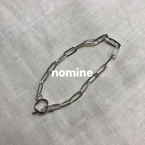 【NOMINE】 スクエアチェーンブレスレット