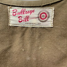 50～60年代 Bullseye Bill ダック地 ハンティングベスト メンズS-M相当_画像8