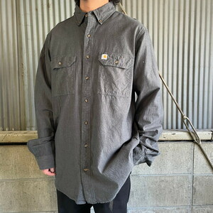 Carhartt カーハート RELAXED FIT 長袖 ボタンダウンシャツ メンズL