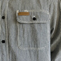 Hickory Shirt Co. ヒッコリーストライプ ワークシャツ メンズL相当_画像4