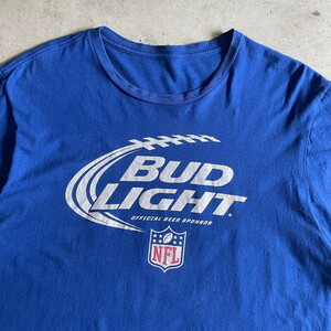 BUD LIGHT NFL バドライトビール 企業ロゴ プリントTシャツ メンズXL相当