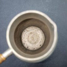 酒器 徳利 1点 高さ約10.5cm 直径約5.5cm 南錫 半錫 金属工芸 錫器 とっくり 錫製 小さい ミニ 小さめ レトロ アンティーク【60s1418】_画像6