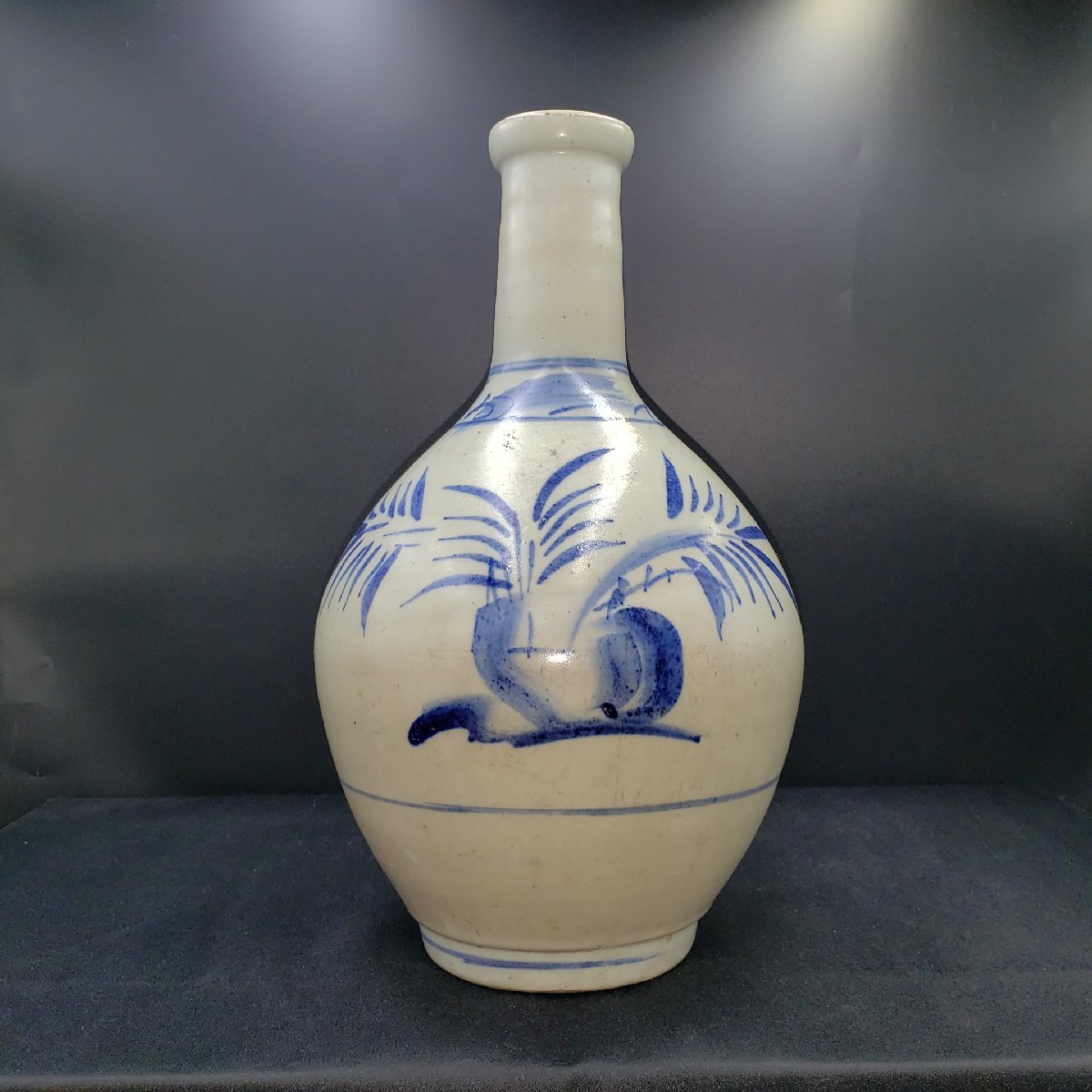 Flower vase, Dyed, Old Imari, Imari ware, Height approx. 27.5cm, Diameter approx. 16cm, Hand-painted Single flower vase, Vase, Vase, Flower vase, Flower utensils, Vase, Crafts, Japan, Japanese style [80s1449], japanese ceramics, Imari, Arita, Blue and white porcelain