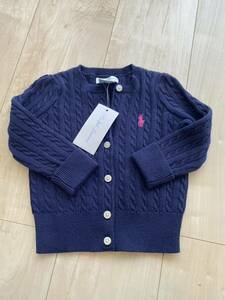 * new goods unused * Kids RALPH LAUREN * Polo Ralph Lauren * navy blue color cardigan gun * size 9M(70cm)*