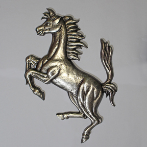 .. horse metal plate ..