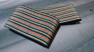  literary creation obi * man's obi retro stripe width approximately 12cm[420cm]