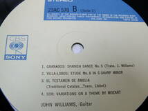 23AC 570　【ギター】　ジョン・ウィリアムス　アルハンブラ宮殿の思い出　LP 【8商品以上同梱で送料無料】_画像6
