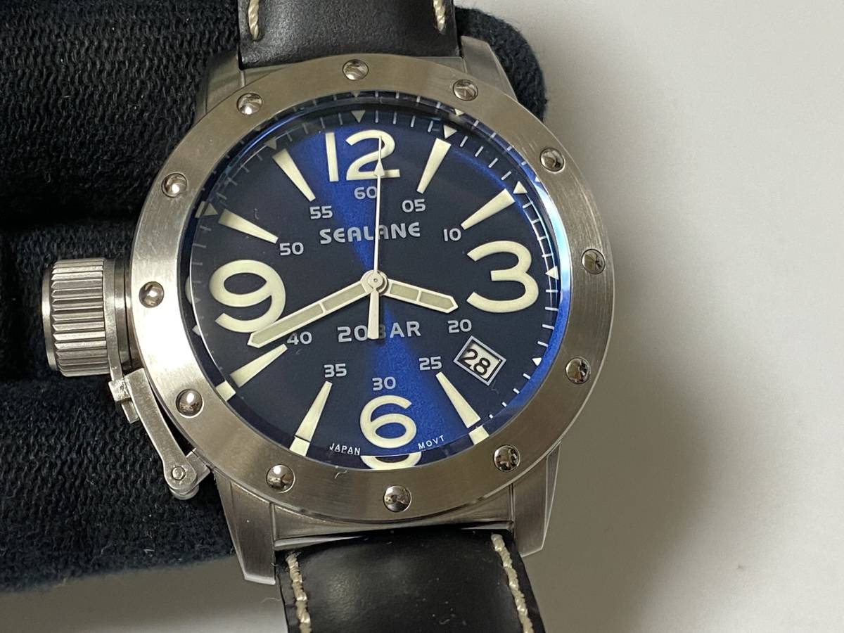 腕時計 SEALANE シーレーン SE37 20BAR シルバー FE-03-