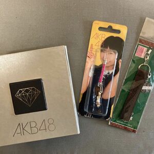 ＡＫＢ４８　増田有華　グッズ　チームＫクリスタルダイヤ　ストラップ　ＡＫＢ４８帯ストラップ　カフェエンブレム