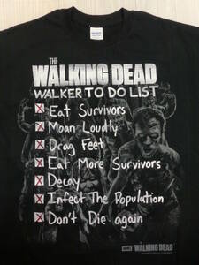 ウォーキング・デッド◆Tシャツ ウォーカー ゾンビ M.Lサイズ 男性 メンズ◆海外ドラマ THE WALKING DEAD USA ホラー リック ダリル 