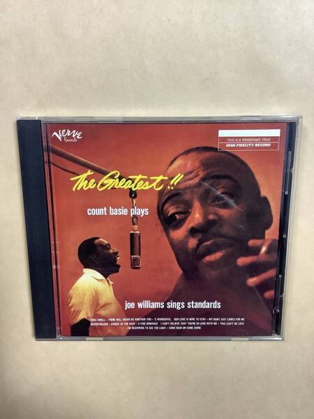 送料無料 COUNT BASIE PLAYS JOE WILLIAMS SINGS STANDARDS「THE GREATEST !!」輸入盤