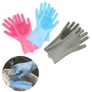  mono koto sponge . brush . unification silicon made Magic glove 3 color set 