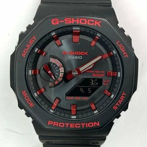 ｔ）カシオ CASIO ジーショック G-SHOCK ソーラー腕時計 GA-B2100 ブラック×レッド 20気圧防水 メンズ ブランド品 中古 ※箱/取扱説明書有