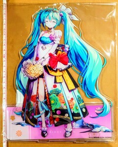 送料200円 新品・即決●初音ミク 関西エンジョイ！ あたりつき ラッキー缶バッジBOX あたり MEGA アクリルスタンド バースデーB 同梱可