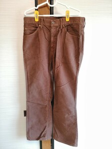 4 送料込 デニムパンツ Levi's 517-34 W33 L33 LEVI STRAUSS&CO J ブラウン　赤ラベル