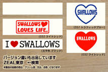 I LOVE SWALLOWS ステッカー スワローズ_V_祝_優勝_マジック_点灯_2_3_4_5_6_連勝_逆転_サヨナラ_満塁_ホームラン_ツバメ_燕_ZEAL東京_都_画像3