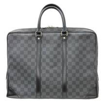 LOUIS VUITTON/ルイヴィトン ポルトドキュマン ヴォワヤージュ ブリーフケース ビジネスバッグ ダミエグラフィット N41125 ES Bランク_画像3