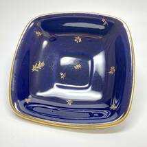 【幻の陶磁器】SEVRES セーブル 王者の青 ファットブルー 24金彩 皿　浅鉢 ディッシュプレート ボウル　小物入れ コバルト 磁器_画像9