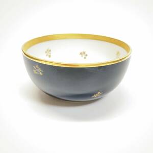 [ illusion. ceramics and porcelain ]SEVRES sable . person. blue fato blue 24 gold paint small bowl small bowl bowl case cobalt porcelain 