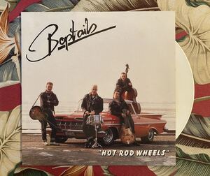 Boptails White Vinyl LP Hot Rod Wheels … 1991 German Neo Rockabilly ロカビリー