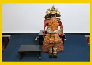 :[.... Kyoto ][ доспехи A529] кукла для празника мальчиков, иметь работа . вдавлено,.., доспехи, японская кукла кукла hinaningyo край .. .... было использовано день доспехи 