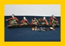 :【やましな京都】「五人囃子 B37」雛人形、蒔絵、五月人形、雛道具　京人形、日本人形 御所人形、木目込み 有職菊押　_画像1