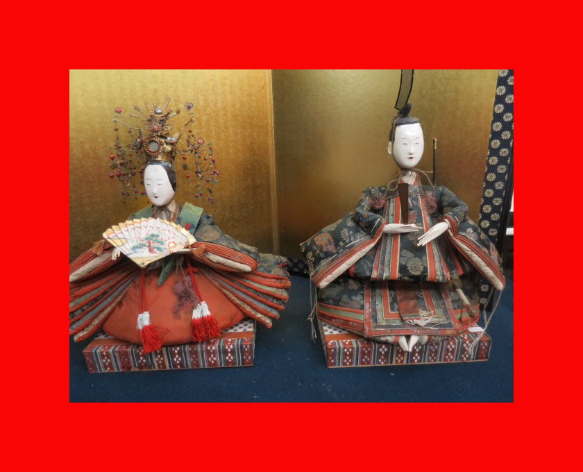 : [Doll Museum] Kyoho Hina E-44 Hina dolls, Hina accessories, Hina palace. Maki-e Hina, season, Annual Events, Doll's Festival, Hina Dolls