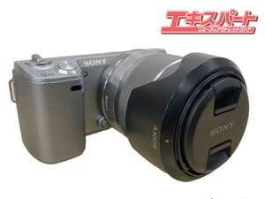 ミラーレス デジタル一眼カメラ ズームレンズキット SONY NEX-5NK α フラッシュ バッテリー 元箱 アルファ 平塚店