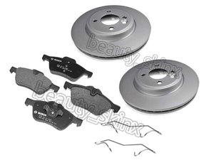 BMW MINI R50 R52 R53 フロント ブレーキディスク/ローター (2枚) + ブレーキパッド 左右セット 34111502891 34116770332 Cooper S ワン