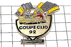  pin badge * coupe car race victory cup Renault Clio * France limitation pin z* rare . Vintage thing pin bachi