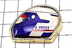  pin badge * Alain Prost F1 helmet car * France limitation pin z* rare . Vintage thing pin bachi