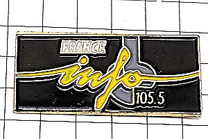 ピンバッジ・ラジオ局フランスアンフォ◆フランス限定ピンズ◆レアなヴィンテージものピンバッチ