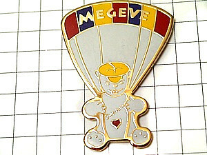 pin badge *pala Shute bear. soft toy * France limitation pin z* rare . Vintage thing pin bachi