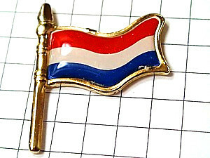 ピンバッジ・オランダの国旗◆フランス限定ピンズ◆レアなヴィンテージものピンバッチ