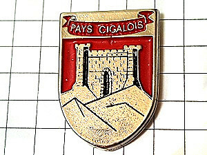 ピンバッジ・お城の紋章◆フランス限定ピンズ◆レアなヴィンテージものピンバッチ