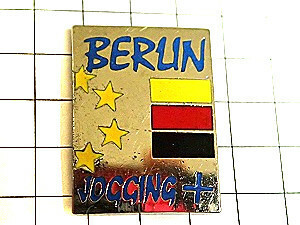 ピンバッジ・ベルリン星ドイツ国旗◆フランス限定ピンズ◆レアなヴィンテージものピンバッチ