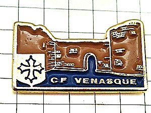 ピンバッジ・お城ヴナスクプロヴァンス十字◆フランス限定ピンズ◆レアなヴィンテージものピンバッチ