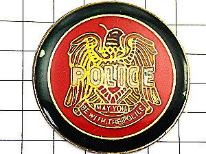 ピンバッジ・アメリカ警察/USAポリス鷲イーグルわし◆フランス限定ピンズ◆レアなヴィンテージものピンバッチ