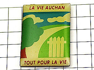 ピンバッジ・小道と木と柵◆フランス限定ピンズ◆レアなヴィンテージものピンバッチ